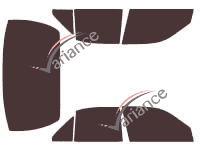 Tönungsfoliensatz Infiniti Q45 (2) Limousine 4-türig (1997 - 2001) Tönungsfoliensatz Infiniti Q45 (2) Limousine 4-türig (1997 - 2001)