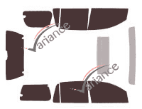 Infiniti QX tinted film kit (1) 56 5 doors (2003 - 2010) Infiniti QX tinted film kit (1) 56 5 doors (2003 - 2010)