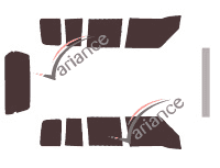 Chevrolet Tracker 5-door tinted film kit (1989 - 1998) Chevrolet Tracker 5-door tinted film kit (1989 - 1998)