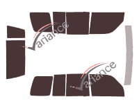 Kit de lámina tintada para Isuzu Trooper 5 puertas (1991 - 2005)
