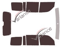 Jeep Cherokee (4) 5-door tinted film kit (2008 - 2013) Jeep Cherokee (4) 5-door tinted film kit (2008 - 2013)