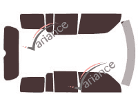 Kit de láminas tintadas Jeep Patriot 5 puertas (2007 - 2017) Kit de láminas tintadas Jeep Patriot 5 puertas (2007 - 2017)