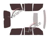 Lincoln Navigator (1) 5-door (1997 - 2002) tinted film kit Lincoln Navigator (1) 5-door (1997 - 2002) tinted film kit