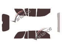 Chevrolet Trailblazer (1) 5-door (2002 - 2009) tinted film kit Chevrolet Trailblazer (1) 5-door (2002 - 2009) tinted film kit