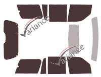 Lincoln Navigator (2) 5-door (2003 - 2006) tinted film kit Lincoln Navigator (2) 5-door (2003 - 2006) tinted film kit