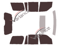 Lincoln Navigator (3) 5-door short (2007 - 2017) tinted film kit Lincoln Navigator (3) 5-door short (2007 - 2017) tinted film kit
