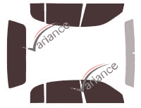 Lincoln Town Car (3) L 4-door sedan (2003 - 2009) tinted film kit Lincoln Town Car (3) L 4-door sedan (2003 - 2009) tinted film kit