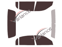 Lincoln Town Car (3) 4-door sedan (1998 - 2009) tinted film kit Lincoln Town Car (3) 4-door sedan (1998 - 2009) tinted film kit