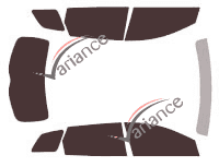 Mazda CX-9 (1) 5-door (2007 - 2016) tinted film kit Mazda CX-9 (1) 5-door (2007 - 2016) tinted film kit