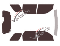 Mercury Mariner 5-door tinted film kit (2005 - 2008) Mercury Mariner 5-door tinted film kit (2005 - 2008)