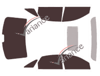 Kit de lámina tintada para Mercury Montego Sedan 4 puertas (2005 - 2008)