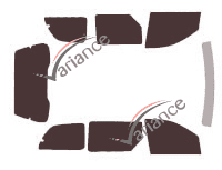 Mercury Monterey 5-door tinted film kit (2004 - 2011) Mercury Monterey 5-door tinted film kit (2004 - 2011)