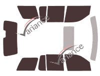 Mercury Mountaineer (3) 5-door tinted film kit (2006 - 2012) Mercury Mountaineer (3) 5-door tinted film kit (2006 - 2012)