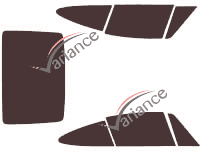 Tinted film kit Porsche 911 (2) SC Coupe 2 doors (1975 - 1989) Tinted film kit Porsche 911 (2) SC Coupe 2 doors (1975 - 1989)