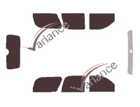 Chevrolet Tahoe (2) 5-door (2000 - 2006) tinted film kit Chevrolet Tahoe (2) 5-door (2000 - 2006) tinted film kit