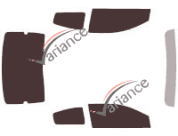 Saturn Ion Quad Coupe 5-door tinted film kit (2003 - 2009) Saturn Ion Quad Coupe 5-door tinted film kit (2003 - 2009)