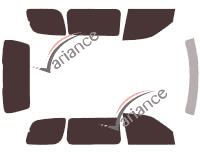 Kit de lámina tintada Saturn Relay 5 puertas (2005 - 2007) Kit de lámina tintada Saturn Relay 5 puertas (2005 - 2007)
