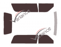 Chevrolet Tahoe (1) 3-door (1995 - 1999) tinted film kit Chevrolet Tahoe (1) 3-door (1995 - 1999) tinted film kit