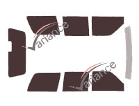 Chevrolet Tahoe (1) 5-door (1995 - 1999) tinted film kit Chevrolet Tahoe (1) 5-door (1995 - 1999) tinted film kit