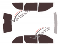 Kit film teinté Dodge Caravan (4) 5 portes (2001 - 2007) Kit film teinté Dodge Caravan (4) 5 portes (2001 - 2007)