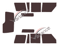 Land Rover Discovery (1) 5 puertas kit de lámina tintada (1989 - 1998) Land Rover Discovery (1) 5 puertas kit de lámina tintada (1989 - 1998)