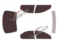 Dodge Stratus tinted film kit (1) 4-door sedan (1995 - 2000) Dodge Stratus tinted film kit (1) 4-door sedan (1995 - 2000)