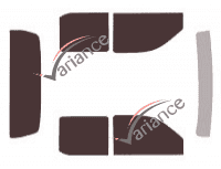 Ford Ranger tinted film kit (2) 4-door pick-up (2006 - 2012) Ford Ranger tinted film kit (2) 4-door pick-up (2006 - 2012)