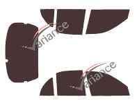 Hyundai Pony/Excel (5) 5-door tinted film kit (1992 - 2000) Hyundai Pony/Excel (5) 5-door tinted film kit (1992 - 2000)