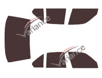 Tinted film kit Bmw Serie 5 / i5 (2) 4-door sedan (1988 - 1995) Tinted film kit Bmw Serie 5 / i5 (2) 4-door sedan (1988 - 1995)