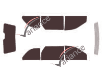 Chrysler Voyager (3) 5-door tinted film kit (1996 - 2001) Chrysler Voyager (3) 5-door tinted film kit (1996 - 2001)