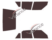 Tinted film kit Citroën BX 5 doors (1982 - 1994) Tinted film kit Citroën BX 5 doors (1982 - 1994)
