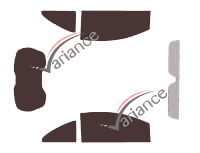 Ford Ka (2) 3-door (2008 - 2016) tinted film kit Ford Ka (2) 3-door (2008 - 2016) tinted film kit