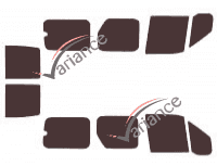 Ford Tourneo (1) Connect 6-door tinted film kit (2002 - 2012) Ford Tourneo (1) Connect 6-door tinted film kit (2002 - 2012)