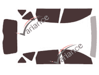 Tinted film kit Kia Ceed (1) 5-door estate (2007 - 2012) Tinted film kit Kia Ceed (1) 5-door estate (2007 - 2012)