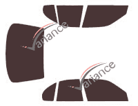 Nissan Primera (1) 5 doors (1990 - 1996) tinted film kit Nissan Primera (1) 5 doors (1990 - 1996) tinted film kit