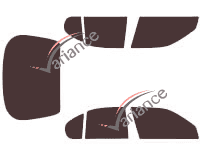 Nissan Primera (2) 5-door (1996 - 2002) tinted film kit Nissan Primera (2) 5-door (1996 - 2002) tinted film kit