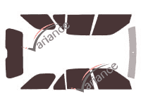 Tinted film kit Peugeot 306 (1) 5-door estate (1994 - 2002) Tinted film kit Peugeot 306 (1) 5-door estate (1994 - 2002)