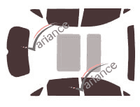 Toyota Venza (1) 5-door (2009 - 2020) tinted film kit Toyota Venza (1) 5-door (2009 - 2020) tinted film kit