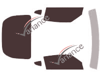 Nissan 370 Z (1) Coupé 3 porte (2009 - 2020) kit pellicola oscurata Nissan 370 Z (1) Coupé 3 porte (2009 - 2020) kit pellicola oscurata