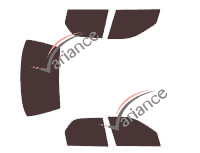 Kit pellicola colorata Fiat Siena Sedan 4 porte (2001 - 2008) Kit pellicola colorata Fiat Siena Sedan 4 porte (2001 - 2008)