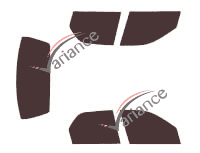 Tinted film kit Fiat Palio (1) 5 doors (1996 - 2009) Tinted film kit Fiat Palio (1) 5 doors (1996 - 2009)