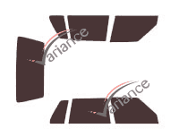 Tinted film kit Fiat Uno 5 doors (1983 - 1993) Tinted film kit Fiat Uno 5 doors (1983 - 1993)