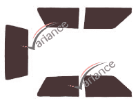 Tinted film kit Fiat Uno 3 doors (1983 - 1993) Tinted film kit Fiat Uno 3 doors (1983 - 1993)
