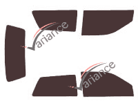 Tinted film kit Fiat Punto (1) 3 doors (1993 - 1999) Tinted film kit Fiat Punto (1) 3 doors (1993 - 1999)
