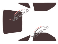 Toyota Supra (4) Coupe 3-door tinted film kit (1986 - 1993) Toyota Supra (4) Coupe 3-door tinted film kit (1986 - 1993)