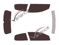 Volkswagen Golf (6) 3 doors (2008 - 2013) tinted film kit Volkswagen Golf (6) 3 doors (2008 - 2013) tinted film kit