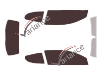 Tinted film kit Alfa Romeo Mito 3-door (2008 - 2018) Tinted film kit Alfa Romeo Mito 3-door (2008 - 2018)