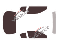 Chevrolet Monte-Carlo (6) 2-door coupe (2000 - 2007) tinted film kit Chevrolet Monte-Carlo (6) 2-door coupe (2000 - 2007) tinted film kit