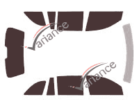 Chrysler Pacifica (1) 5-door (2004 - 2009) tinted film kit Chrysler Pacifica (1) 5-door (2004 - 2009) tinted film kit