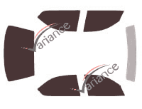 Kit film teinté Chrysler Neon Berline 4 portes (1994 - 2000) Kit film teinté Chrysler Neon Berline 4 portes (1994 - 2000)